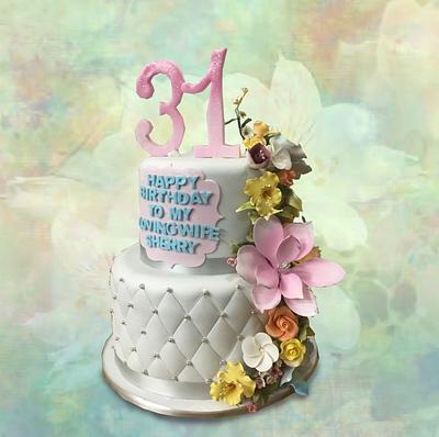 31 Floral Cake - Cake by MsTreatz