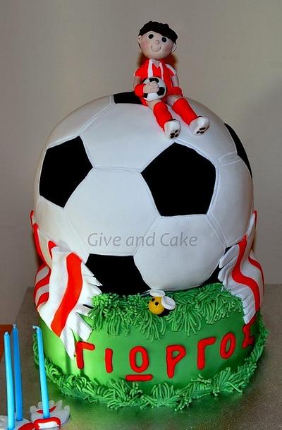 football cake - Cake by giveandcake