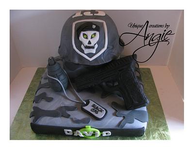 black ops cake  - Cake by angie 