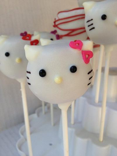 Hello kitty cake pops - Cake by taralynn