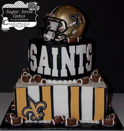 New Orleans Saints - Cake by Sugar Sweet Cakes