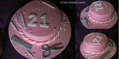 hair today gone tomorrow! - Cake by little pickers cakes