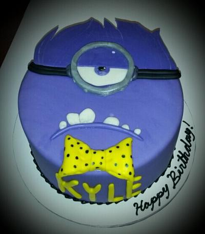 Purple Minion Cake - Cake by Samantha Eyth