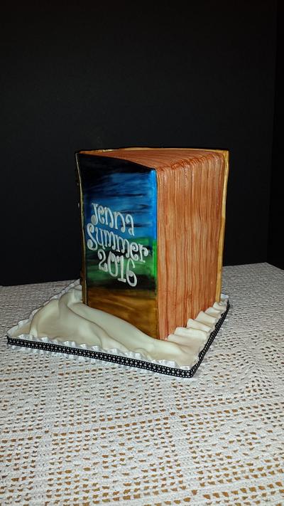Book cake, 3D standing - Cake by Joyce Nimmo