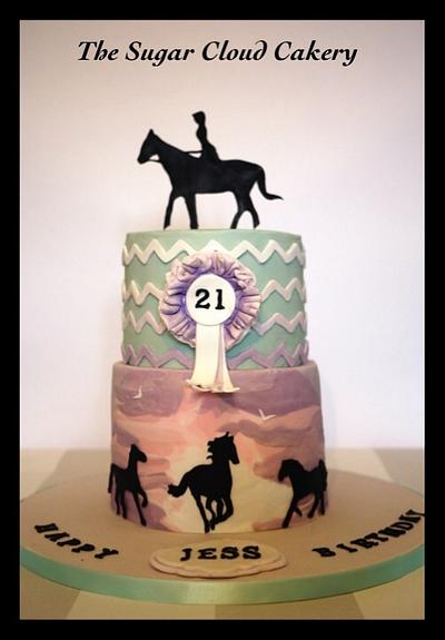 Horse silhouette cake  - Cake by The sugar cloud cakery