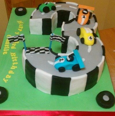 3rrd Birthday race track cake - Cake by Treat Sensation