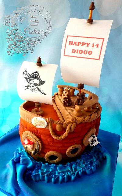 Pirate ship - Cake by Beata Khoo