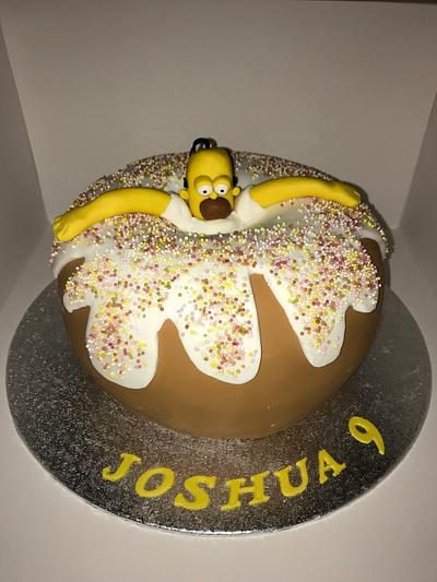 Homer Simpson cake - Cake by Becky's Cakes Spain