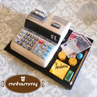 Calculator for an accountant - Cake by Mnhammy by Sofia Salvador