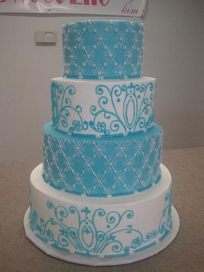 Tiffany Blue - Cake by Kim Dickerson