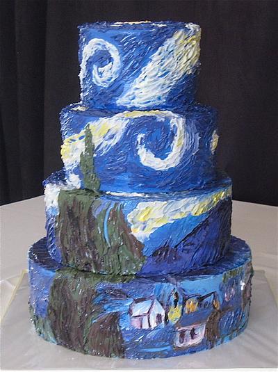 "Starry Night" - Cake by sweet inspirations