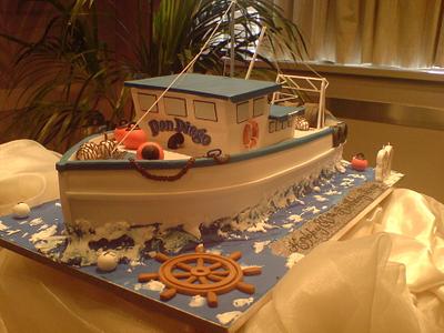 Fishing boat - Cake by Paul Delaney of Delaneys cakes