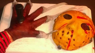 Freddy vs. Jason Cake - Cake by Bakemywaytoheaven