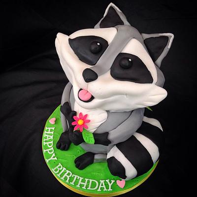It's a Racoon! - Cake by Caron Eveleigh
