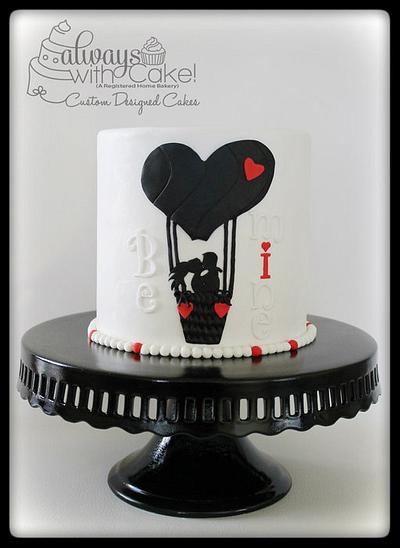 Valentine Balloon Ride - Cake by AlwaysWithCake