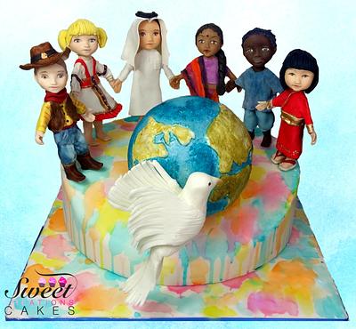 Cakes against Violence collaboration : kids of the world - Cake by Sweet Creations Cakes