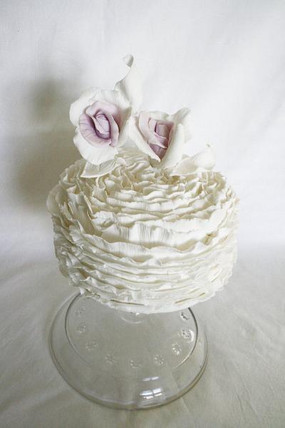 Ruffles and Roses - Cake by PetiteSweet-Cake Boutique