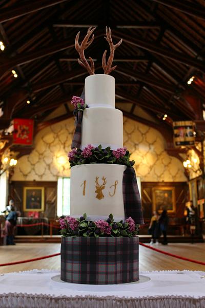Scottish Castle Wedding - Cake by Rosewood Cakes
