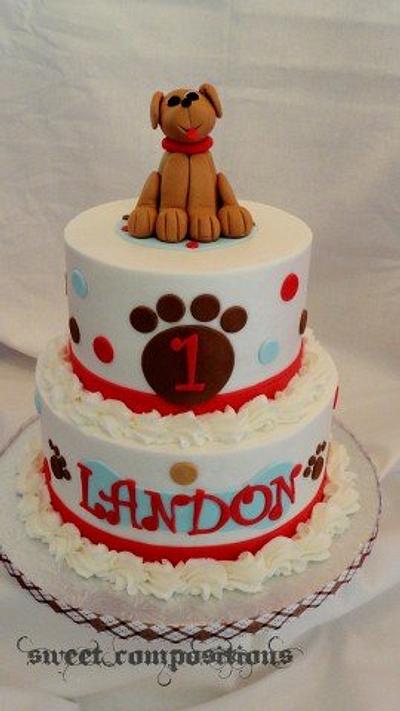 Puppy Dog 1st - Cake by Sweet Compositions
