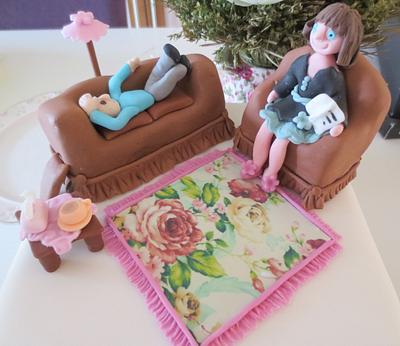 PSYCHIATRIST COUCH CAKE - Cake by Pink Cooker Cupcakes
