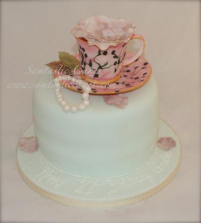 Pretty 21st Birthday Cake - Cake by Sam Herbert