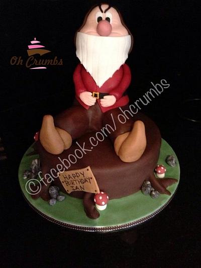 Seven dwarfs grumpy cake - Cake by Oh Crumbs