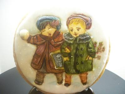 Vintage Christmas sugar cookie - Cake by artetdelicesbym