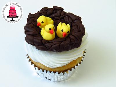 Easter Baby Chicks Cupcake Topper - Cake by The Icing Artist