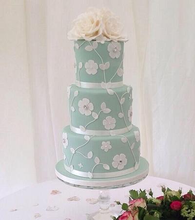 Aqua wedding cake - Cake by Cake Cucina 