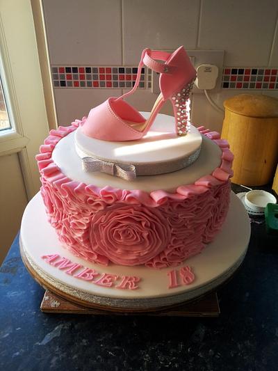 pink shoe  - Cake by jodie