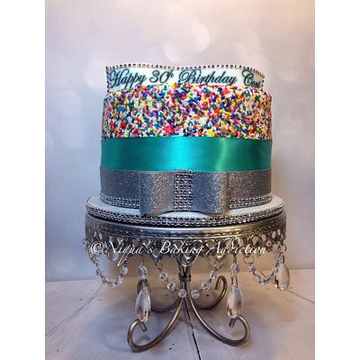 Sprinkles Cake - Cake by Cake'D By Niqua