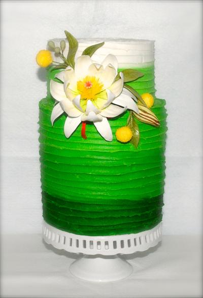 Queen of the night flower cake - Cake by CopCakeCakery