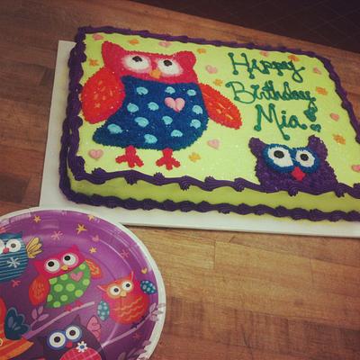 Owl Cake - Cake by Cakes By Rian