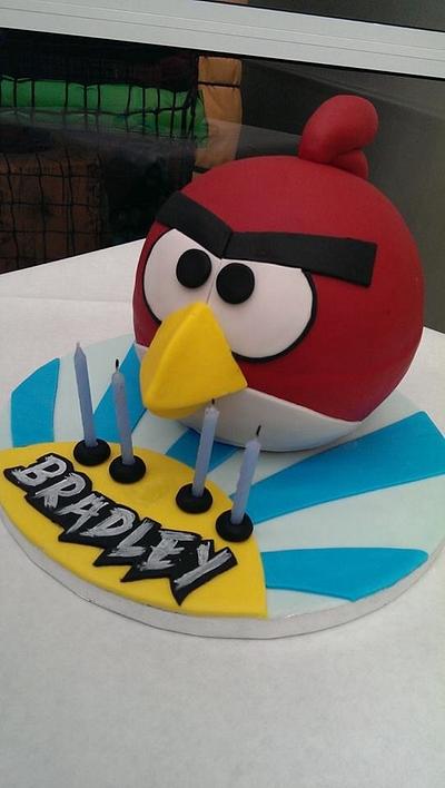 3D red bird - Cake by Perry Bakeswell