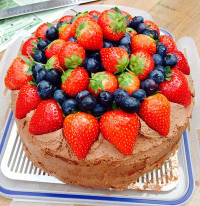 Chocolate and fruit celebration cake - Cake by Natasha Allwood Cakes