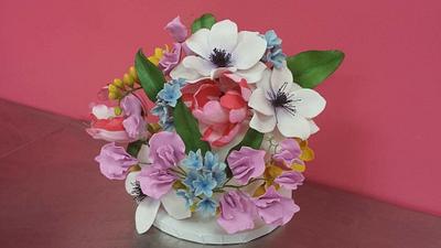 Spring Florals - Cake by TreatsSweetsAndEats