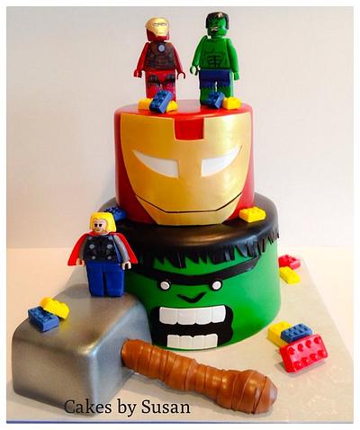 Avenger lego cake - Cake by Skmaestas