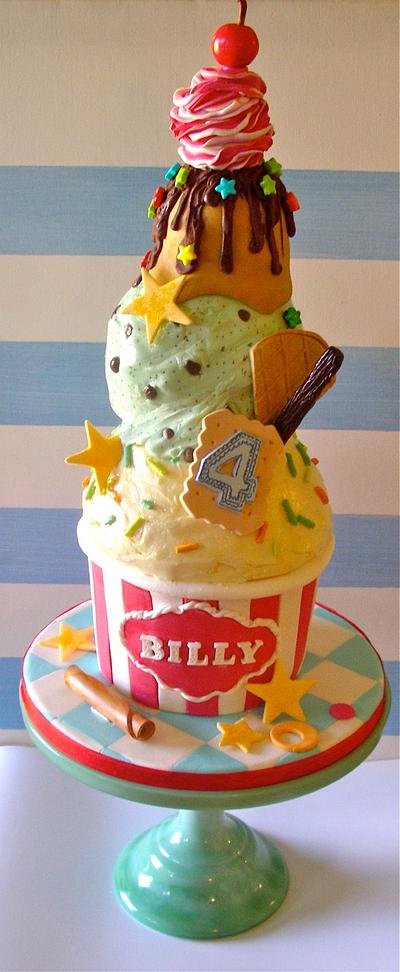 Ice cream cake for Billy - Cake by Lynette Horner