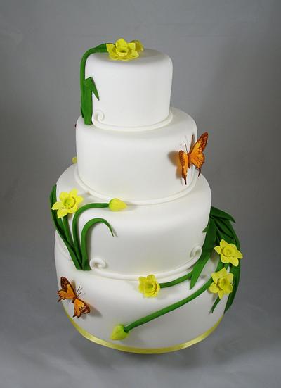 Spring Daffodils - Cake by Dragons and Daffodils Cakes