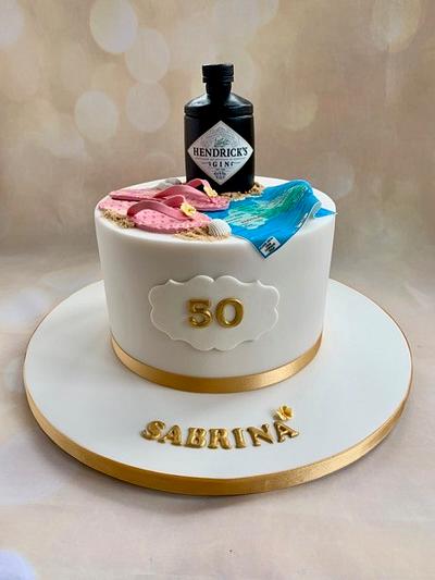 Dreaming of Gin & Australia - Cake by Canoodle Cake Company