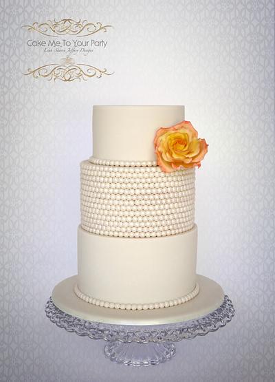 Peace Rose Wedding Cake - Cake by Leah Jeffery- Cake Me To Your Party