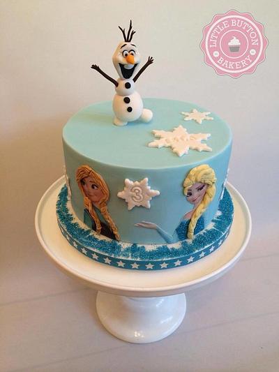 Disney Frozen Cake - Cake by Little Button Bakery
