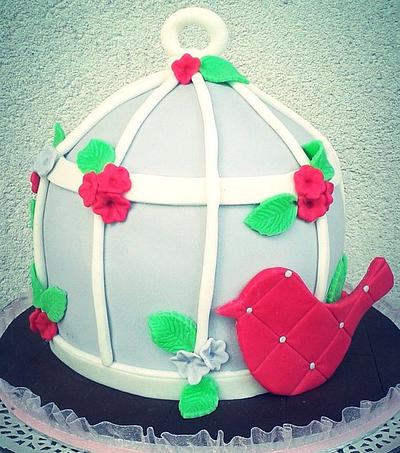 Sweety Bird Cage - Cake by Stefania