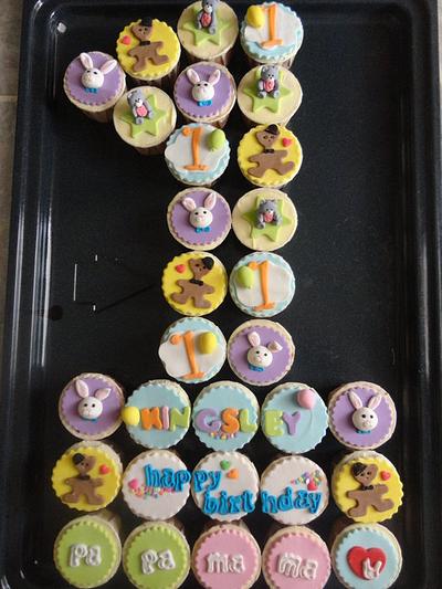 1st birthday cupcakes - Cake by annacupcakes