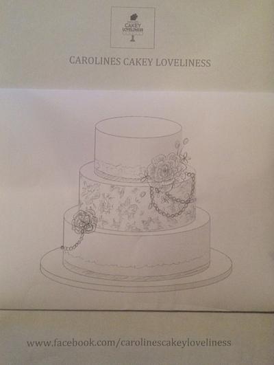 Cake sketch - Cake by Cakey Caroline