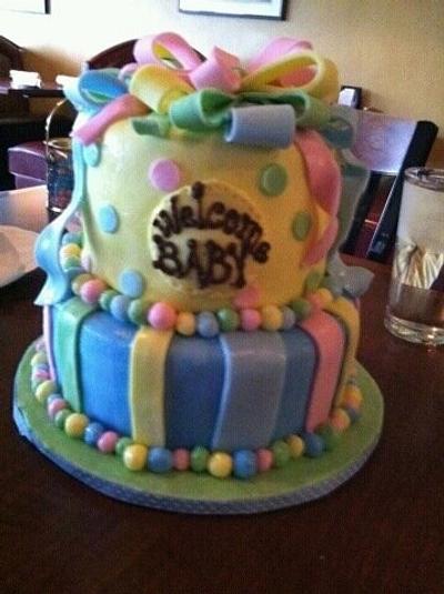 Baby Shower Cake - Cake by Fondant frenzy