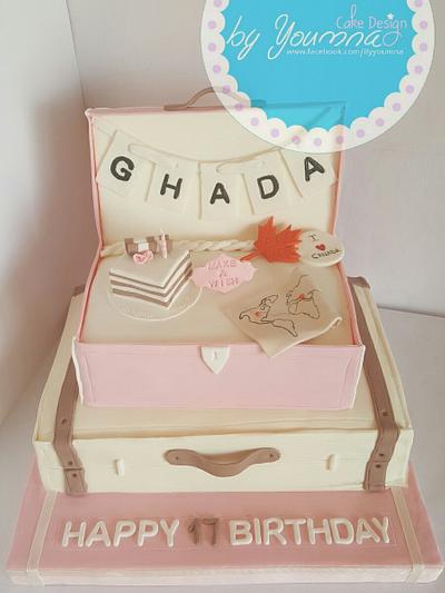 Suitcase birthday cake - Cake by Cake design by youmna 