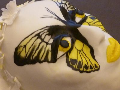 Butterfly Mask - Cake by Essentially Cakes
