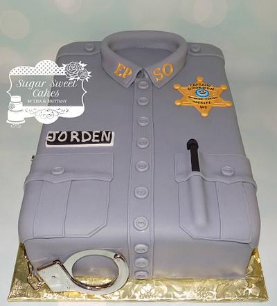 Police Shirt - Cake by Sugar Sweet Cakes