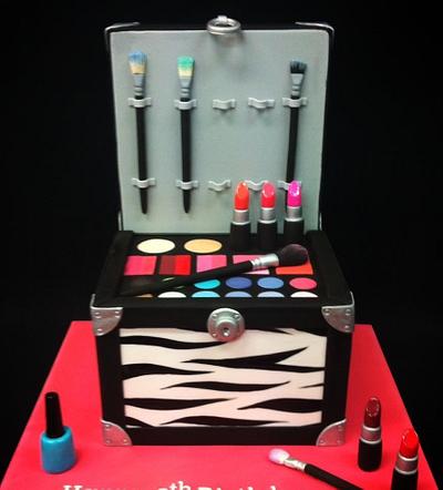 Makeup box cake  - Cake by Ritzy